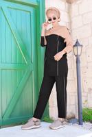 Tesettür giyim PUDRA  İKİ RENKLİ EŞOFMAN TAKIM 238