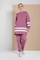 Tesettür giyim PEMBE ŞERİTLİ EŞOFMAN TAKIMI 1006 