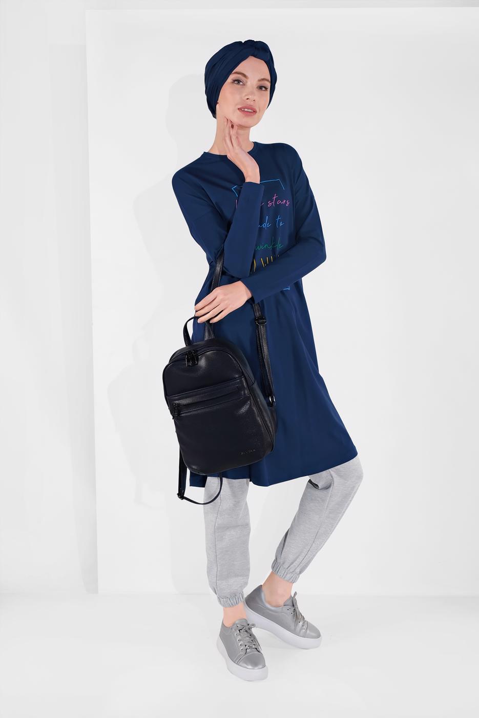 Vêtements hijab GRIS PANTALON DE JOGGING EN COTON 2504