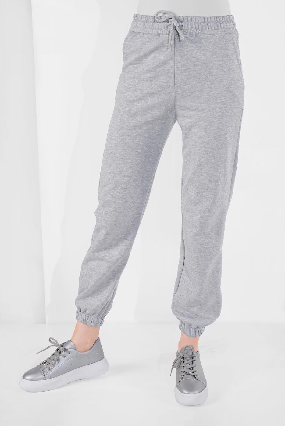Vêtements hijab GRIS PANTALON DE JOGGING EN COTON 2504