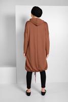 Tesettür giyim TABA ETEK UCU BÜZGÜLÜ EŞOFMAN TUNİK 6106