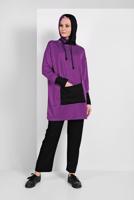 Tesettür giyim MOR ÇİFT RENKLİ EŞOFMAN TAKIMI 7006