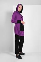 Tesettür giyim MOR ÇİFT RENKLİ EŞOFMAN TAKIMI 7006