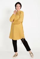 Tesettür giyim SİYAH ALVİNA BELİ LASTİKLİ EŞOFMAN ALTI 70066