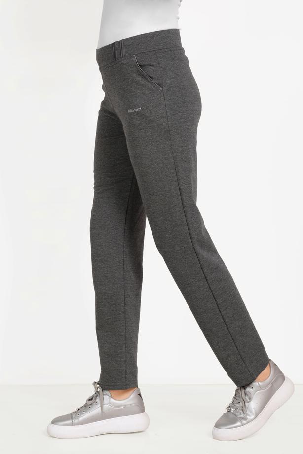 Vêtements hijab GRIS ALVINA PANTALON DE JOGGING EN COTON 70066 - TRENDTESETTÜR