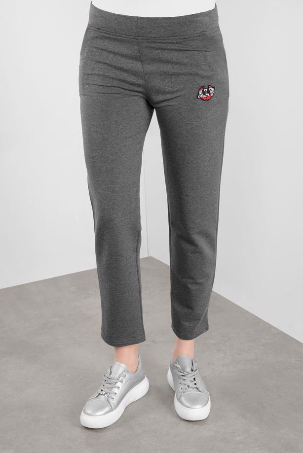 Tesettür giyim GRİ ALVİNA BELİ LASTİKLİ EŞOFMAN ALTI 70067 - TRENDTESETTÜR