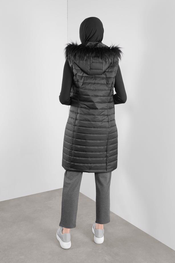 Tesettür giyim GRİ ALVİNA BELİ LASTİKLİ EŞOFMAN ALTI 70067 - TRENDTESETTÜR