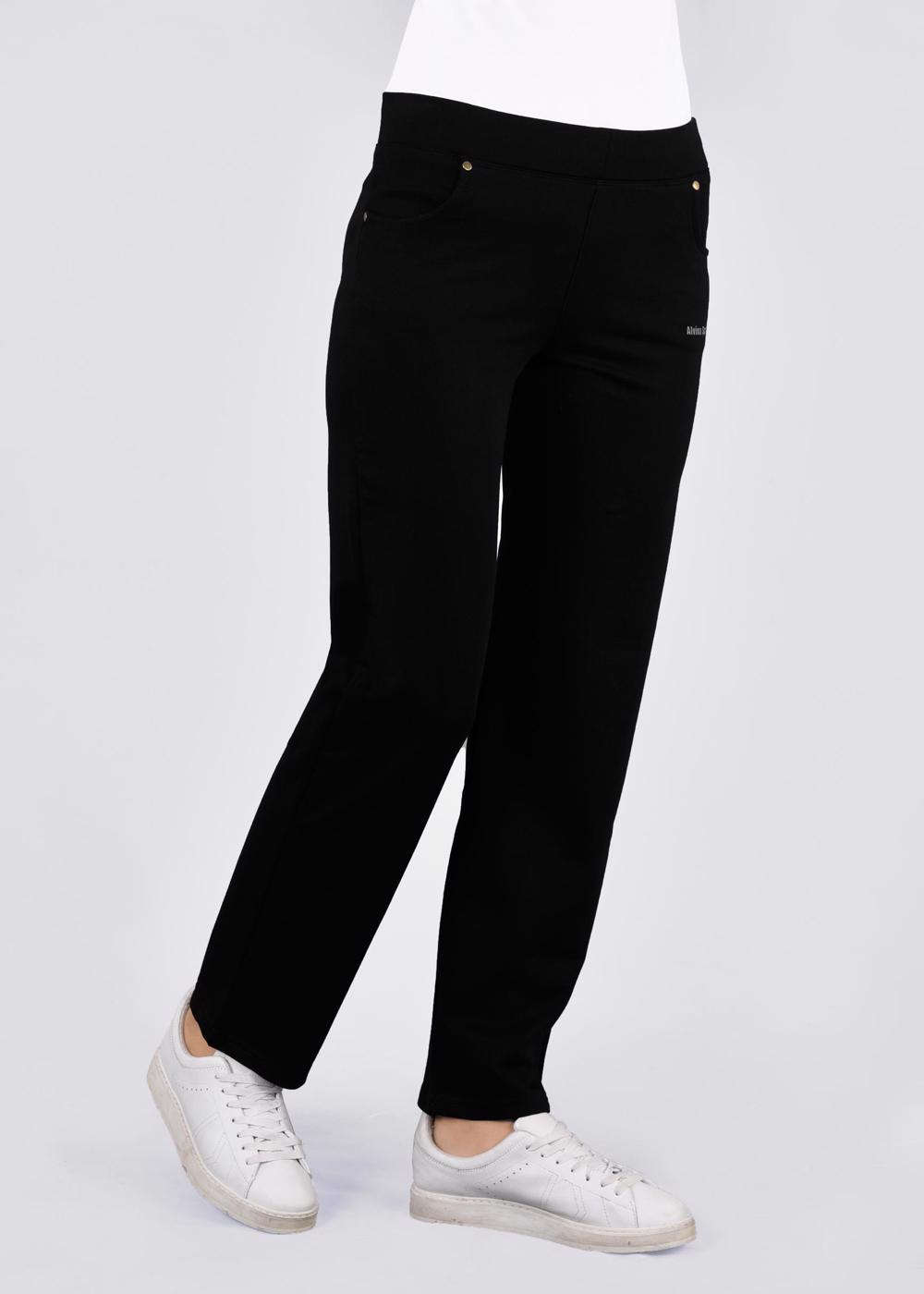 Tesettür giyim SİYAH ALVİNA BELİ LASTİKLİ EŞOFMAN ALTI 70068