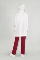 Vêtements hijab ROUGE BORDEAUX PANTALON DE JOGGING EN COTON 7602