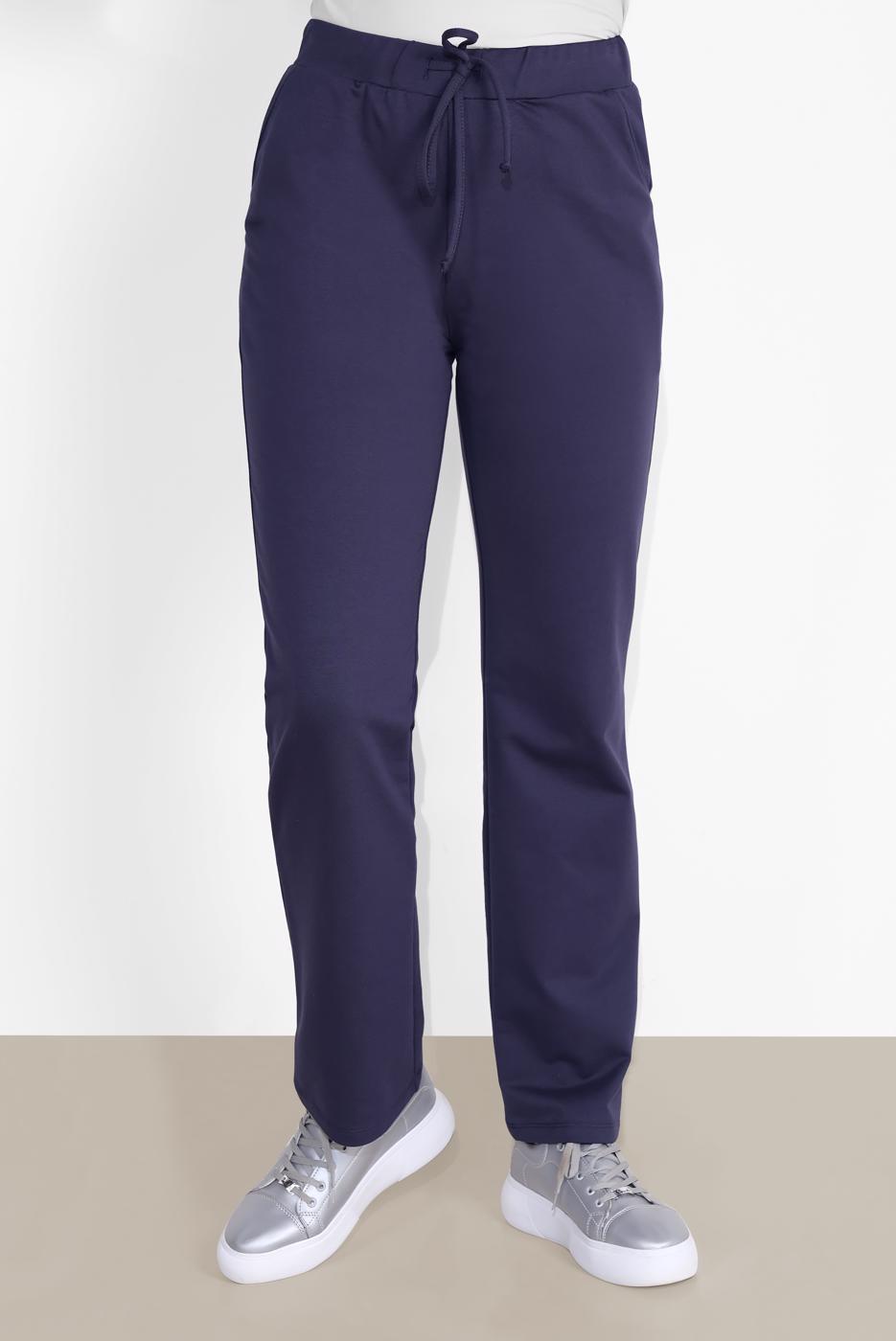 Tesettür giyim LACİVERT ALVİNA BELİ LASTİKLİ PAMUKLU EŞOFMAN ALTI 7604 