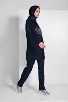 Tesettür giyim LACİVERT TAŞLI EŞOFMAN TAKIMI 8719