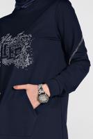 Tesettür giyim LACİVERT TAŞLI EŞOFMAN TAKIMI 8719