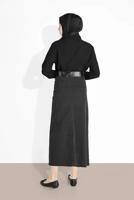 Vêtements hijab GRIS JUPE EN COTON AVEC POCHES 4122