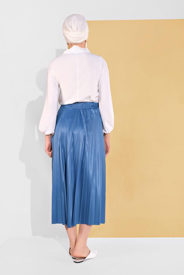 Vêtements hijab  ELASTIC-WAIST PLEATED SKIRT 5607  - TRENDTESETTÜR
