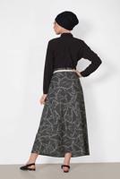 Vêtements hijab GRIS ALVINA JUPE AVEC CEINTURE 6326 
