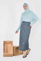 Vêtements hijab BLEU MARINE ALVINA JUPE IMPRIMÉE 6327 