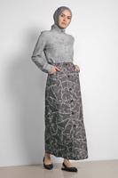 Vêtements hijab GRIS ALVINA JUPE À BOUTONNÉE 6332 