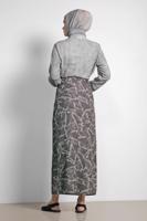 Vêtements hijab GRIS ALVINA JUPE À BOUTONNÉE 6332 