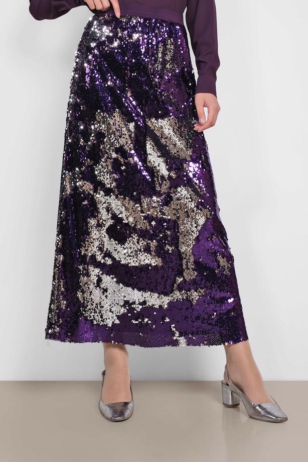 Vêtements hijab POURPRE ALVINA JUPE À SEQUINS 6347 - TRENDTESETTÜR