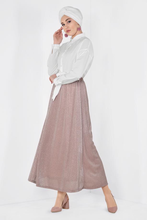 Vêtements hijab  T 6348 ALVİNA MULTİ 24462 ETEK - TRENDTESETTÜR