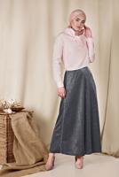 Vêtements hijab BLEU MARINE ALVINA JUPE EN BRILLANTE 6348 