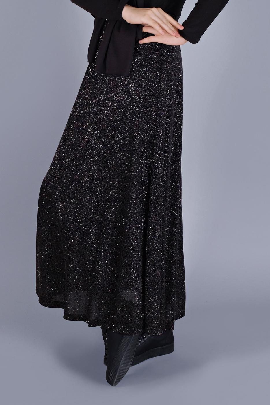 Vêtements hijab NOIR ALVINA JUPE EN BRILLANTE 6348 