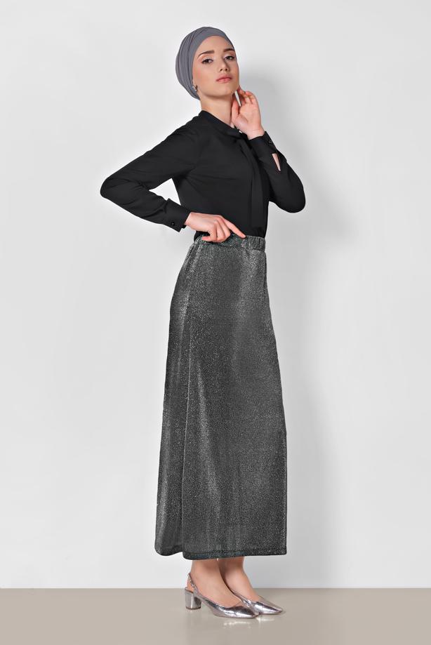 Vêtements hijab  ALVINA SPARKLY SKIRT ELASTIC-WAIST 6349  - TRENDTESETTÜR