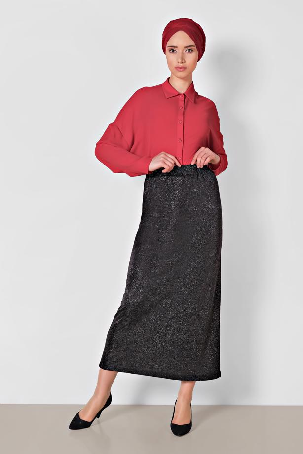 Vêtements hijab  ALVINA SPARKLY SKIRT ELASTIC-WAIST 6349  - TRENDTESETTÜR