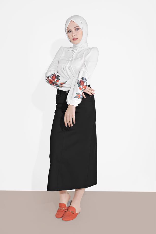 Vêtements hijab  DENIM SKIRT 7502  - TRENDTESETTÜR
