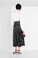 Tesettür giyim SİYAH PUANTİYE DESENLİ ETEK 9161