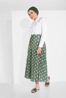 Vêtements hijab ÉCRU JUPE À POIS 9161