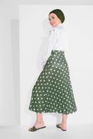 Vêtements hijab ÉCRU JUPE À POIS 9161