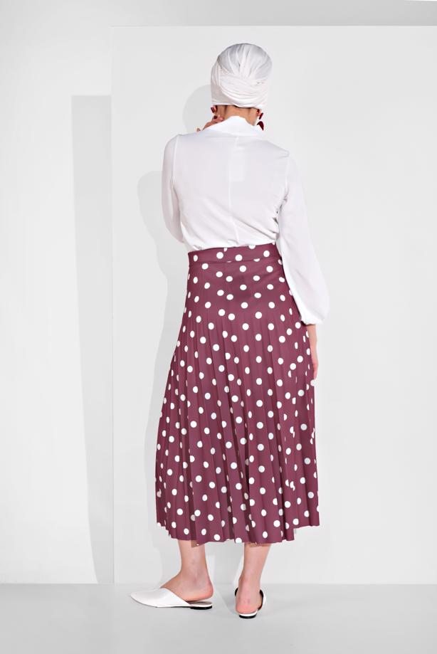 Hijab clothing  POLKADOT SKIRT 9161 - TRENDTESETTÜR