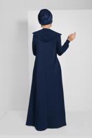 Vêtements hijab BLEU MARINE PARDESSUS À SEQUINS 20206 