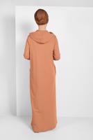 Vêtements hijab BRUN PARDESSUS À SEQUINS 20206