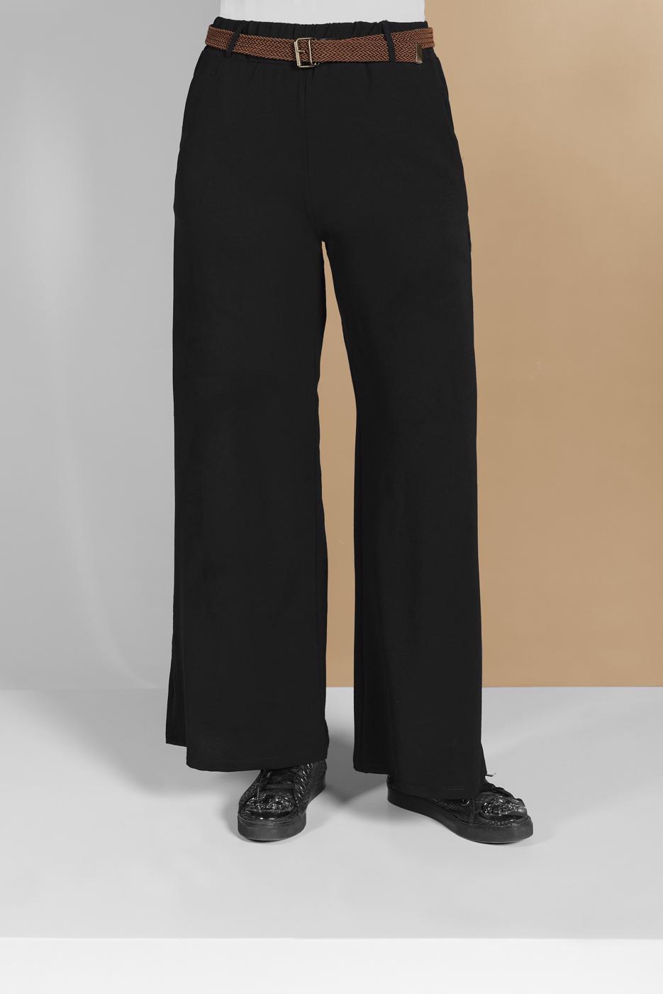 Hijab clothing BLACK FLOWING PANTS 00200 