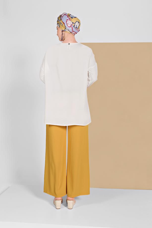 Tesettür giyim  GENİŞ PAÇA PANTOLON 00200 - TRENDTESETTÜR
