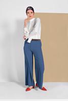 Tesettür giyim MAVİ GENİŞ PAÇA PANTOLON 00200