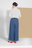 Tesettür giyim MAVİ GENİŞ PAÇA PANTOLON 00200