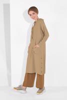 Tesettür giyim TABA GENİŞ PAÇA PANTOLON 00200