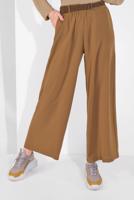 Tesettür giyim TABA GENİŞ PAÇA PANTOLON 00200