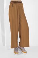 Tesettür giyim TABA GENİŞ PAÇA PANTOLON 00200