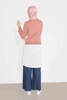 Vêtements hijab BLEU MARINE JEANS À PALAZZO 011 