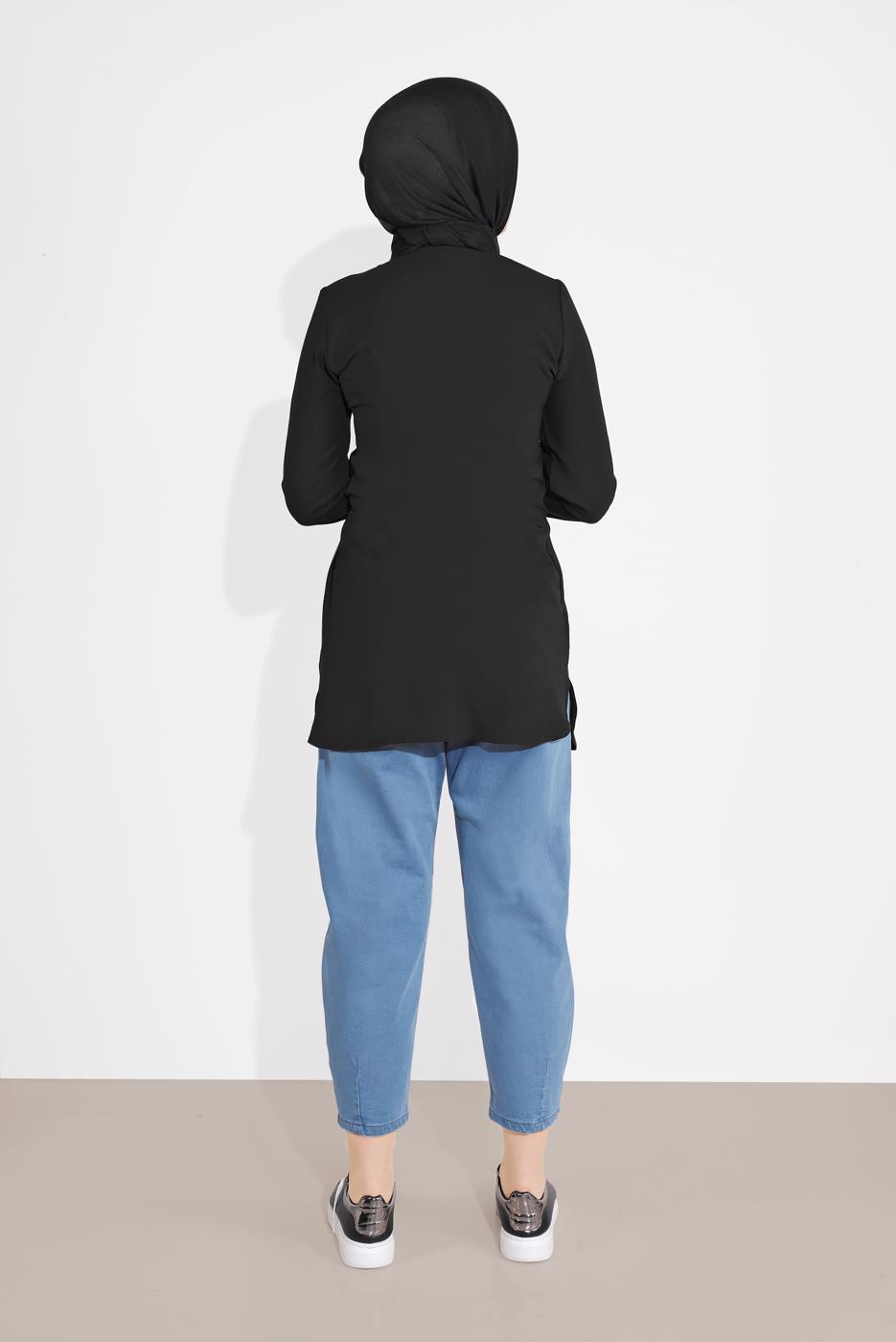 Vêtements hijab BLEU PANTALON EN JEAN 0105 