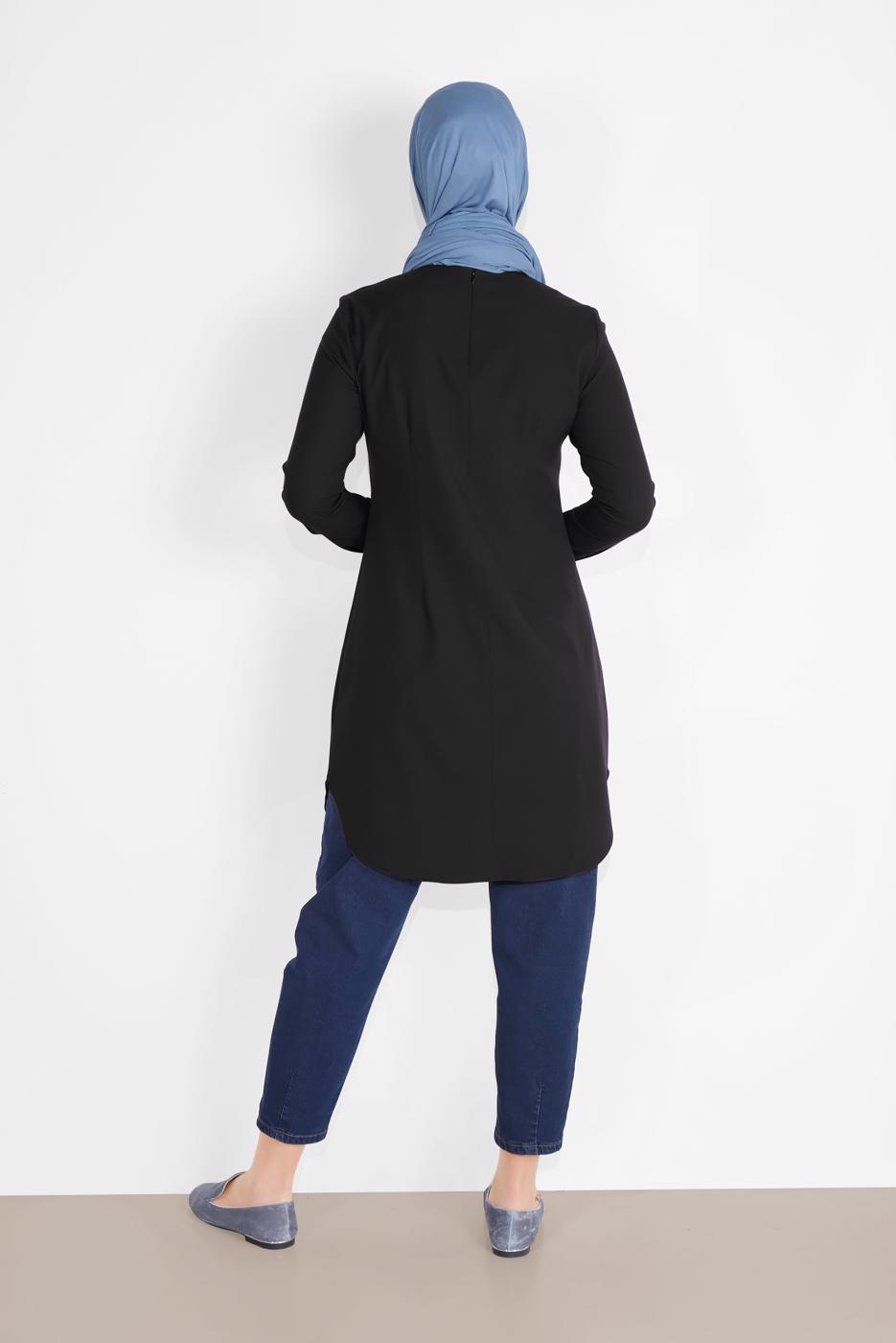 Vêtements hijab BLEU MARINE PANTALON EN JEAN 0105 