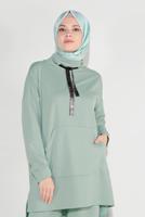 Tesettür giyim YEŞİL BOĞAZLI EŞOFMAN TAKIM 1236