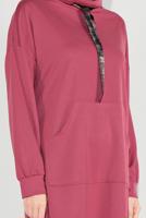 Tesettür giyim PEMBE BOĞAZLI EŞOFMAN TAKIM 1236