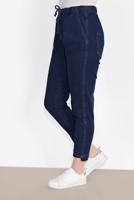 Hijab clothing NAVY BLUE TIE-FRONT JEANS 2105