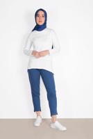 Vêtements hijab BLEU MARINE JEANS TAILLE-NOUÉE 2105 