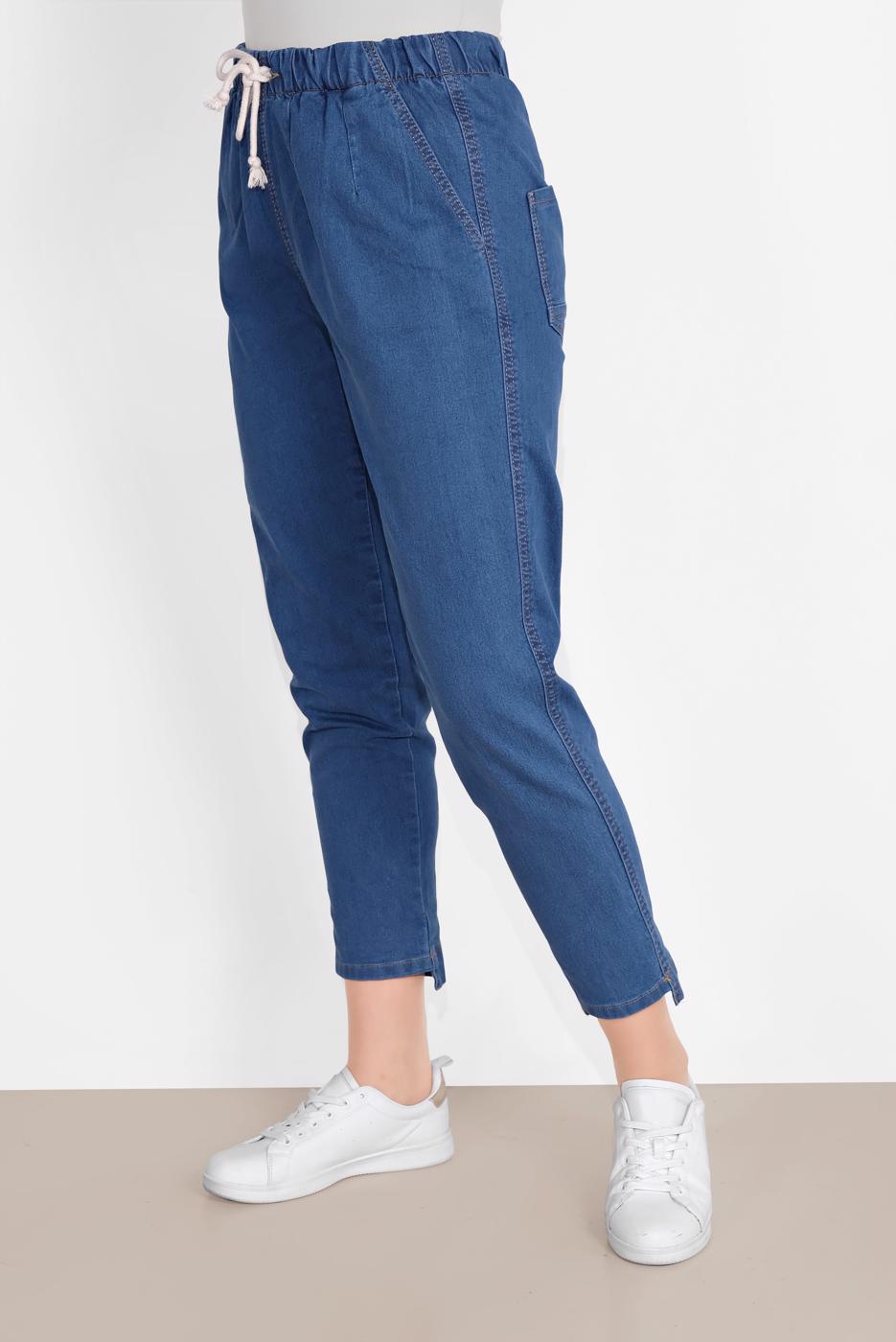 Vêtements hijab BLEU MARINE JEANS TAILLE-NOUÉE 2105 